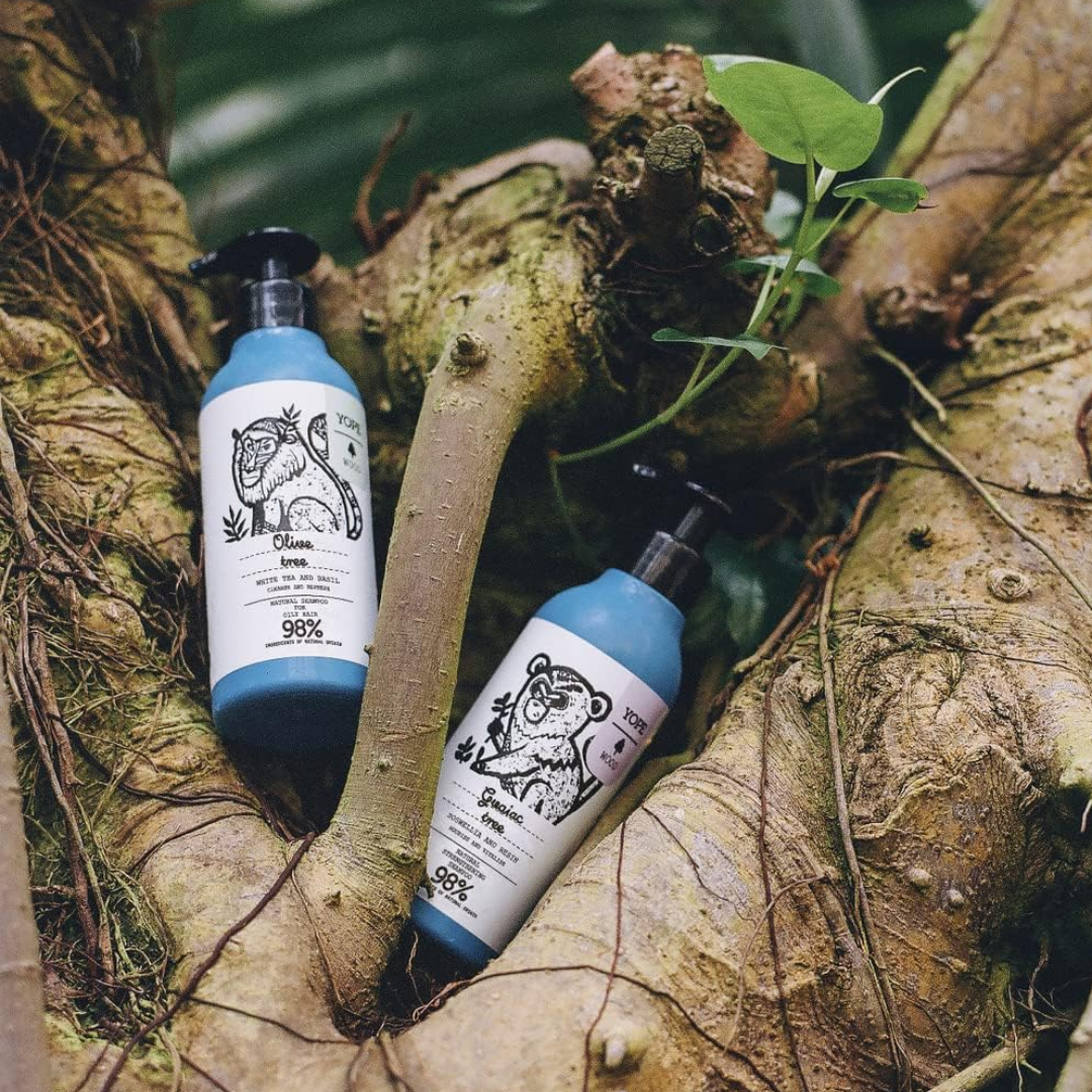 Champú natural para cabello graso Olivo de YOPE Wood